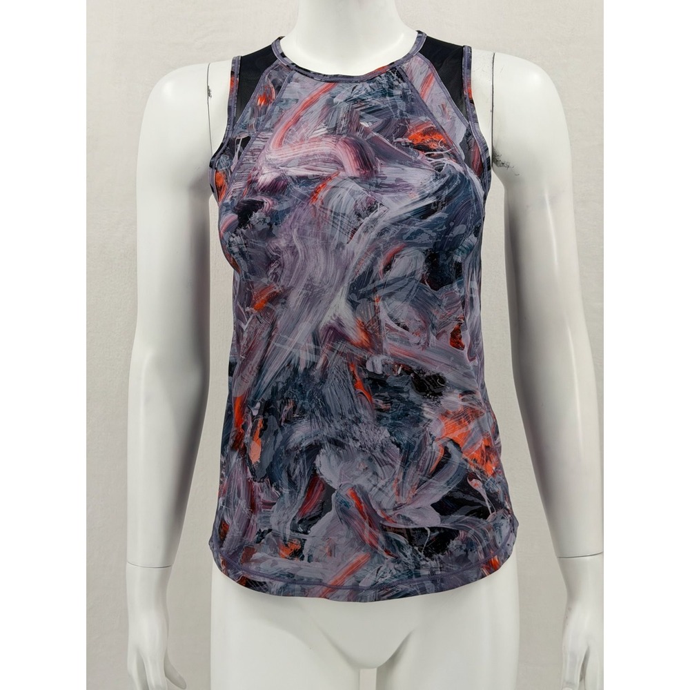 Lululemon Top Womens 4 Purple Atmospheric Sculpt Tank Running Reflective Workout